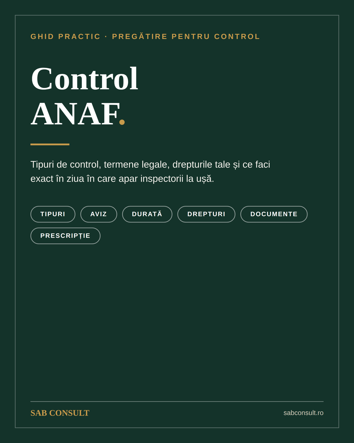 Pregătit pentru Control ANAF