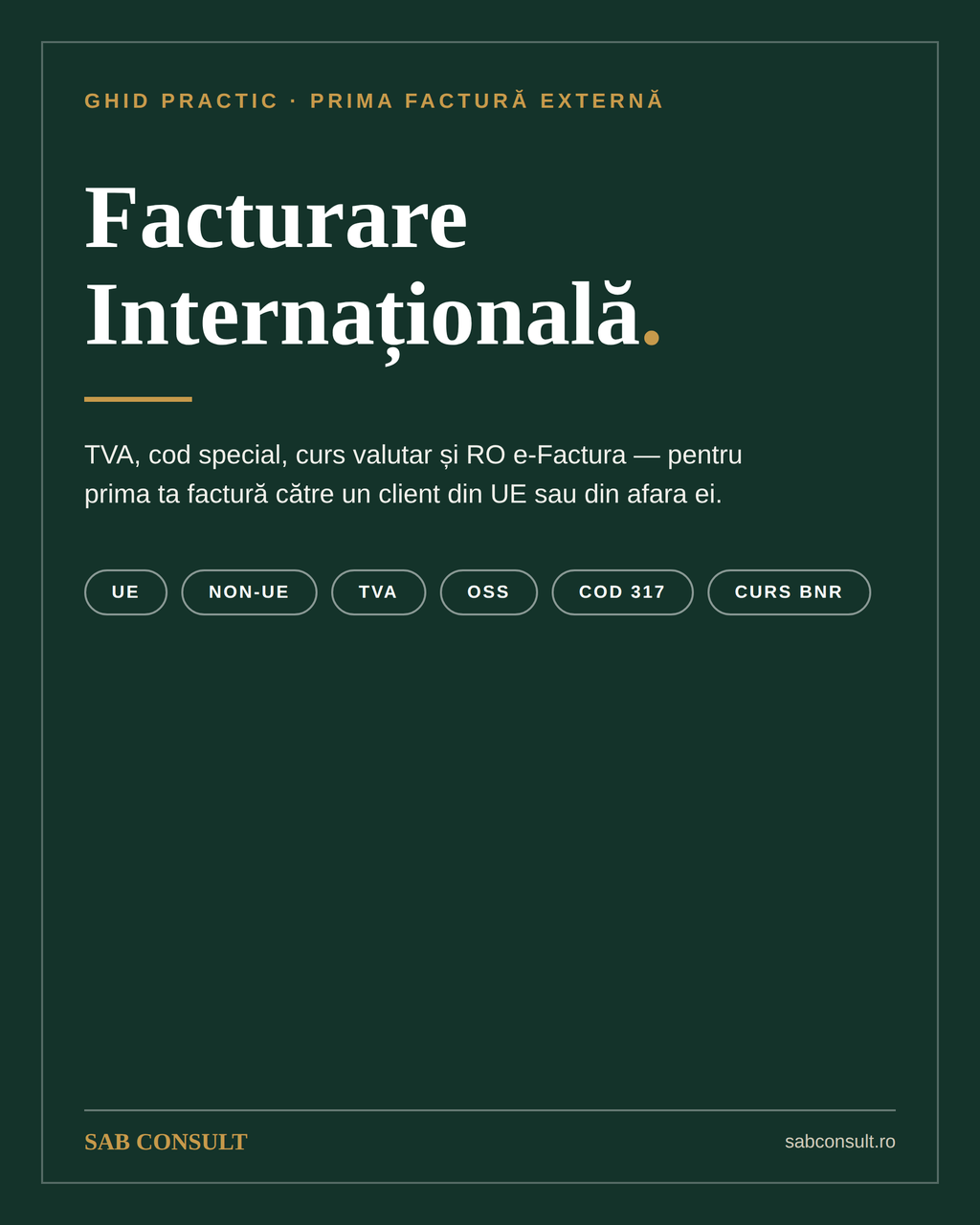 Facturare Internațională