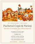 Pachetul Copii & Părinți — jocul „Ce animăluț e copilul meu?” și cartea de colorat „Toamna Cozy”, PDF de printat