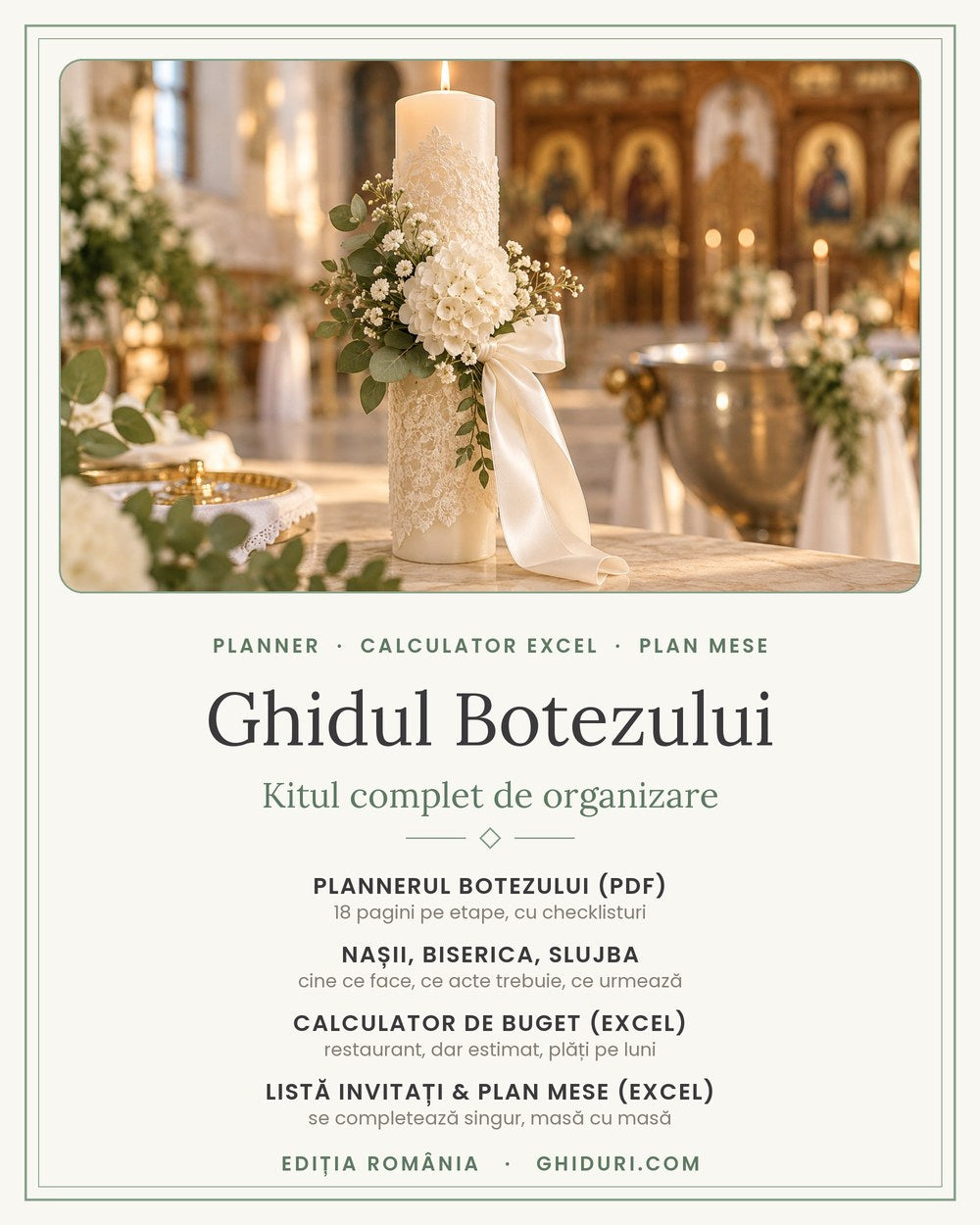 Ghidul Botezului — coperta kitului